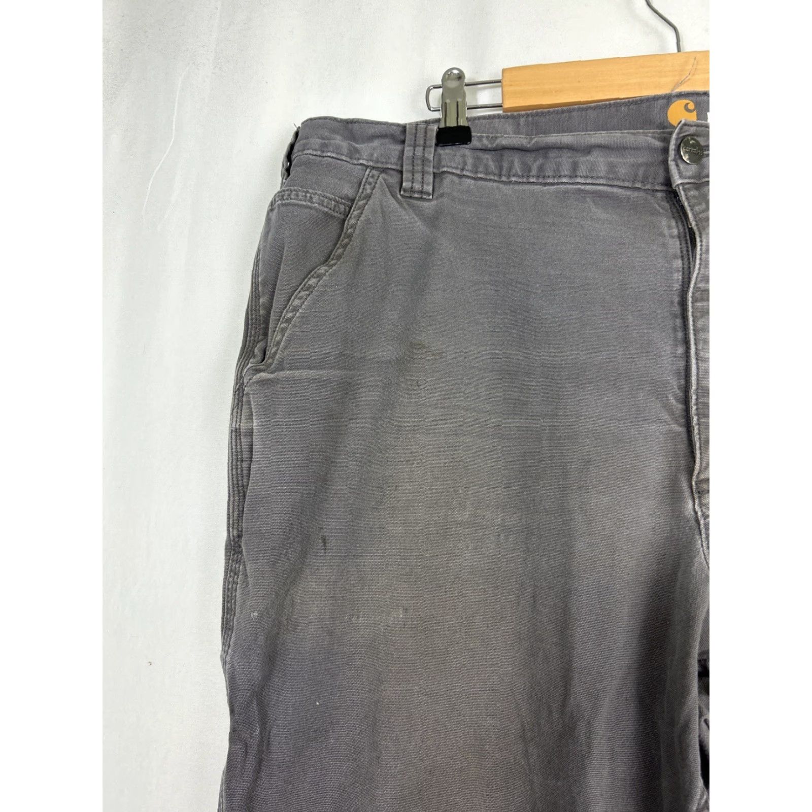 Carhartt Carhartt Relaxed Fit Pants 42x31 Gray Carpenter Work Stains Men Mens Regular Size US 42 / EU 58 - 7 Thumbnail