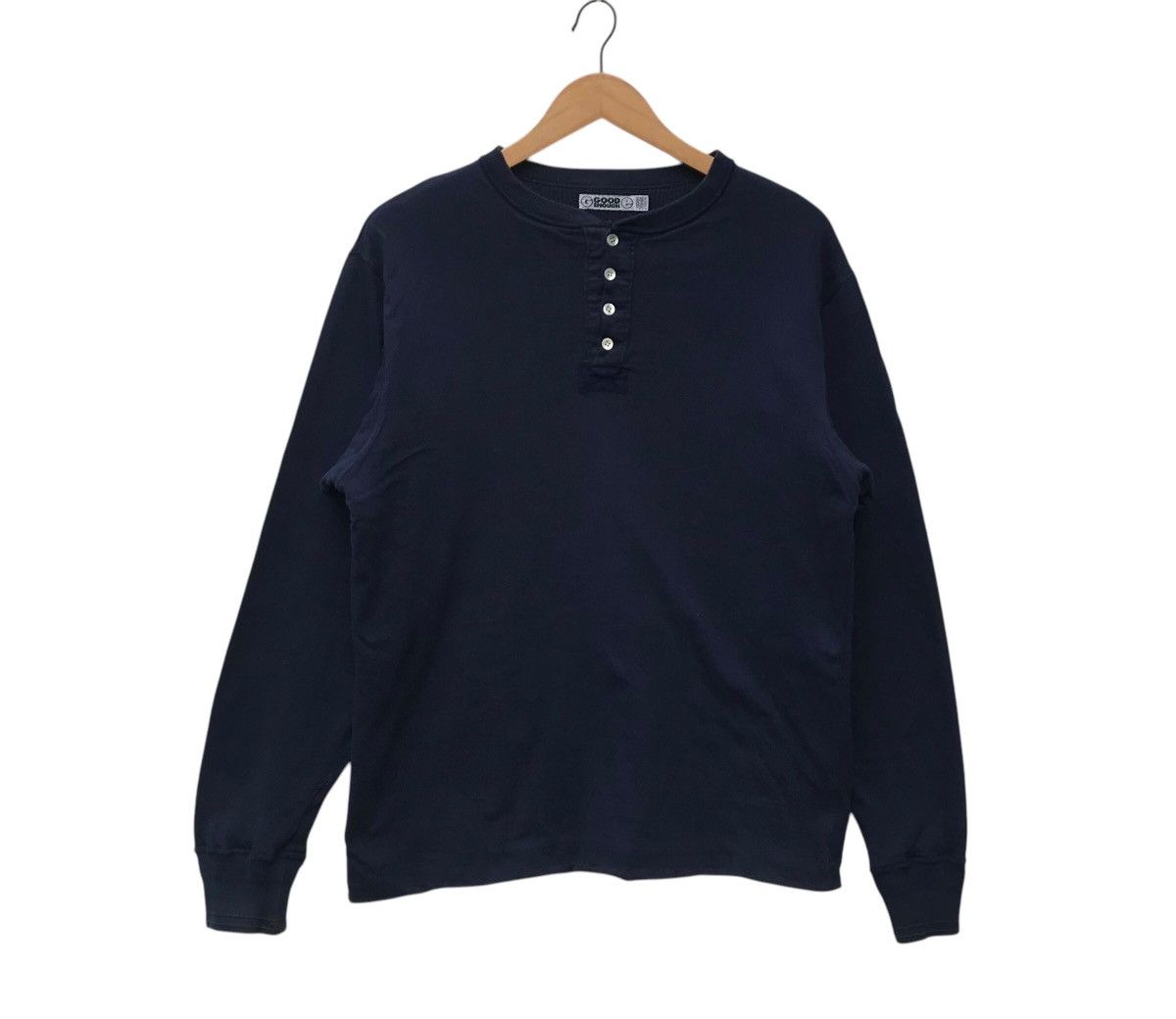 GOODENOUGH Vintage 90s Goodenough Riversible Longsleeve Faded Shirt Size US M / EU 48-50 / 2 - 1 Thumbnail