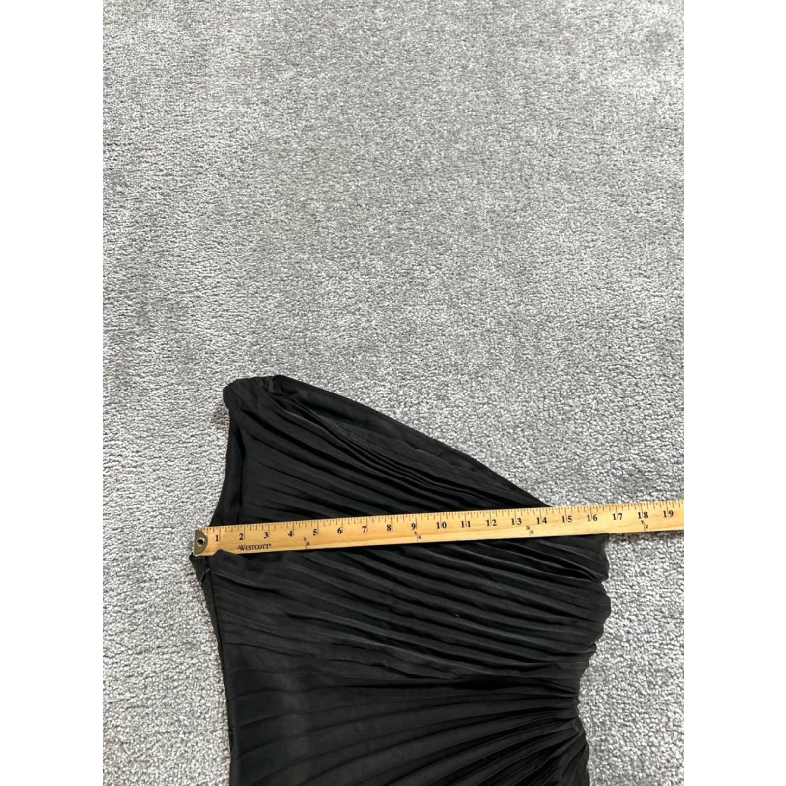 Banana Republic Banana Republic Dress Women 6 Black One Shoulder Pleated Midi Sleeveless Pullover Solid Casual Classic Womens Size M / US 6-8 / IT 42-44 - 7 Thumbnail