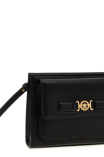Versace VERSACE La Medusa Black Leather Pouch New & Authentic Size ONE SIZE - 3 Thumbnail