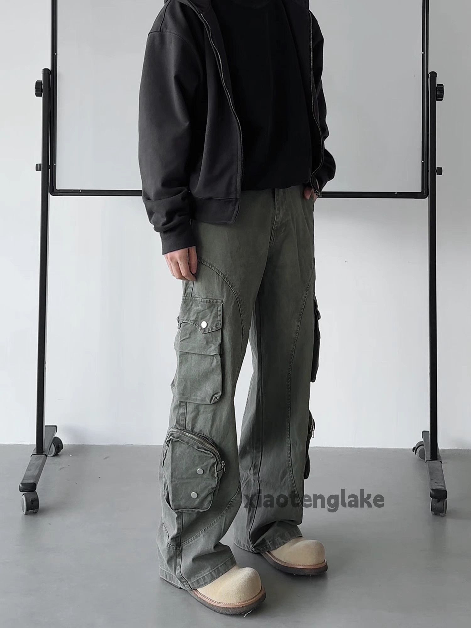 Designer × Japanese Brand × Vintage urban utility washed faded cleanfit skate punk cargo pants Size US 28 / EU 44 - 3 Thumbnail