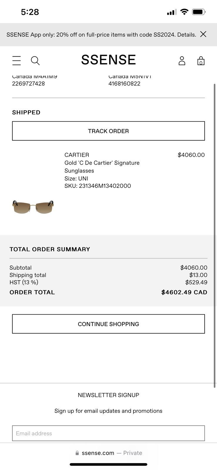 Cartier Cartier white Buffalo Size ONE SIZE - 7 Thumbnail