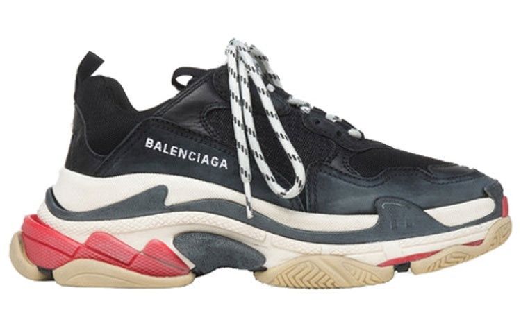 Balenciaga triple s sneaker 'black red' Size US 7 / IT 37 - 1 Thumbnail