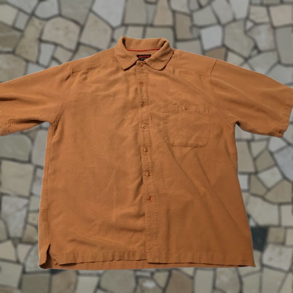 Vintage Wolverine shirt Men's medium mustard Button Down rayon blend Size US M / EU 48-50 / 2 - 1 Thumbnail