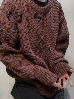 VIBE Retro punk grunge distressed patchwork knitwear sweater Size US M / EU 48-50 / 2 - 6 Thumbnail