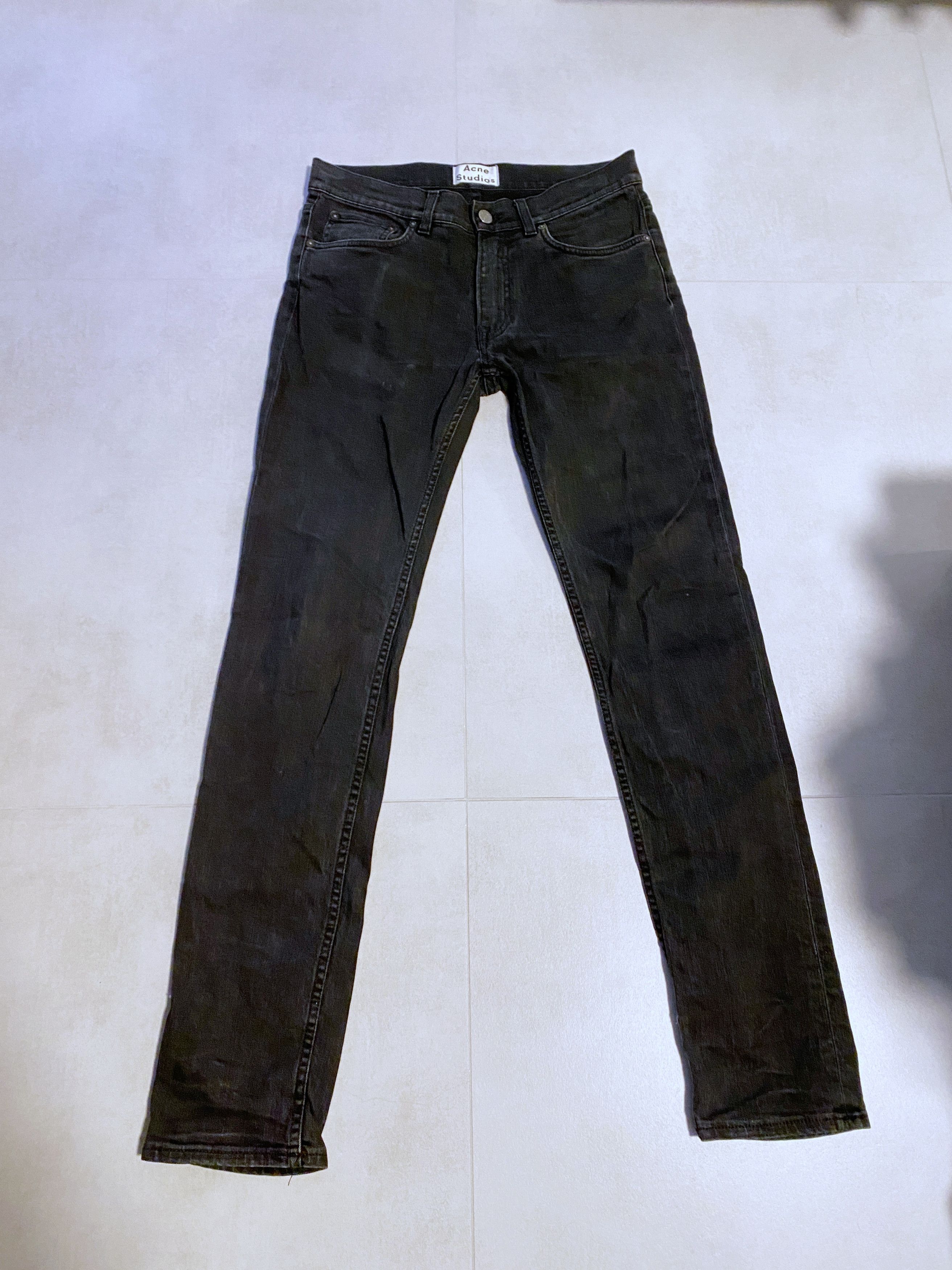 Acne Studios 1989 Wide-fit Jeans, Grime Black | Grailed