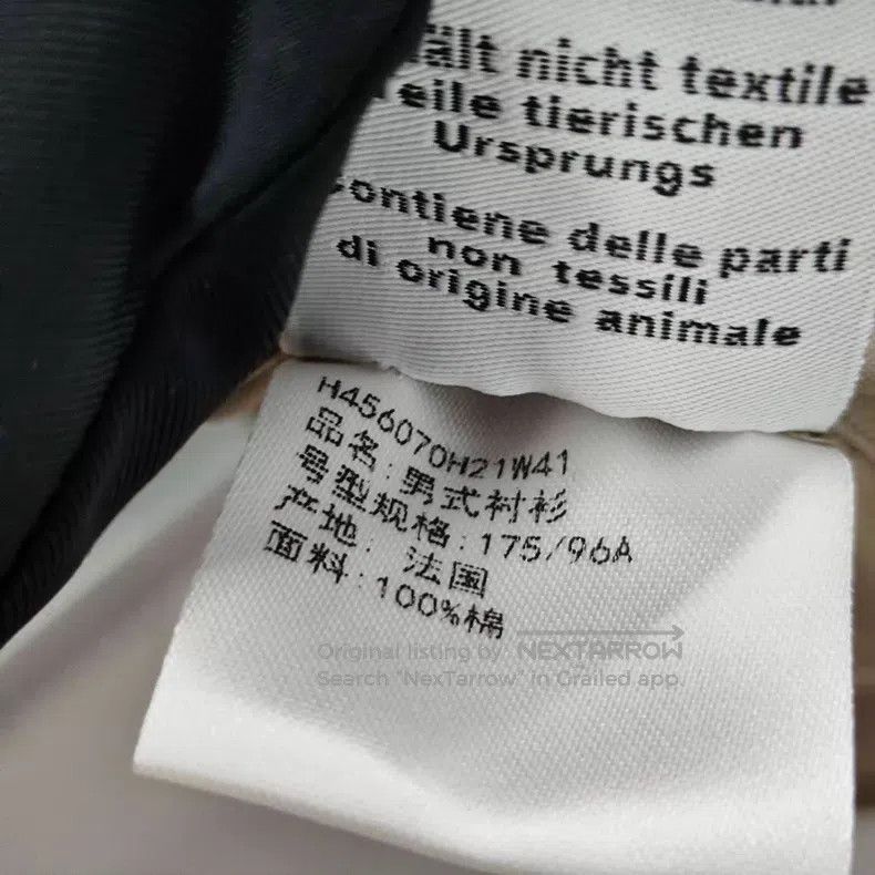 Hermes Hermes size 41 Cotton Men's Shirt, Grey Size US XXS / EU 40 - 4 Thumbnail