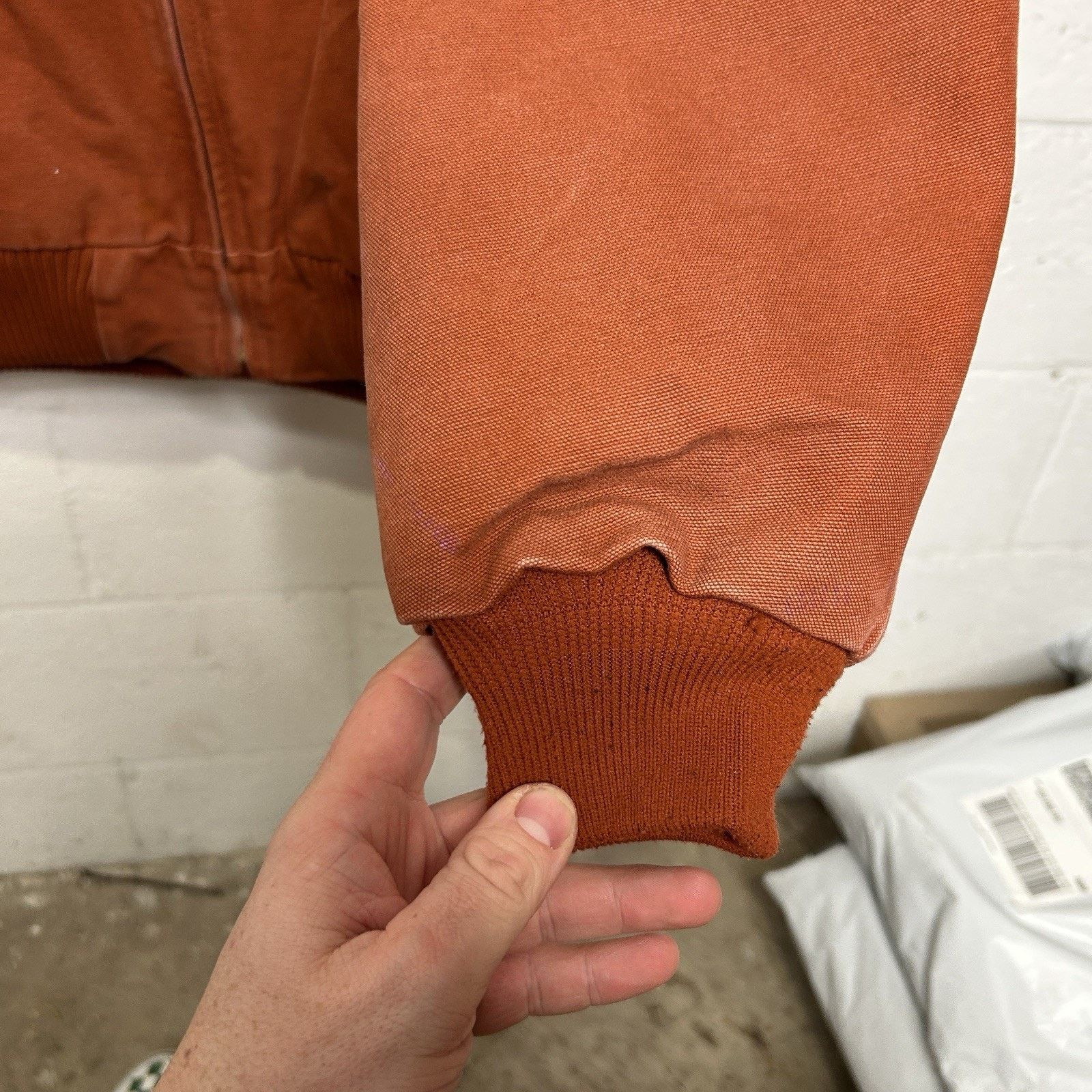 Y2K Carhartt Hooded Active Jacket “Red Orange” J130 RDO