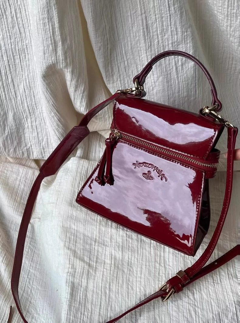 Vivienne Westwood size os Mid-century brown Kelly bag with