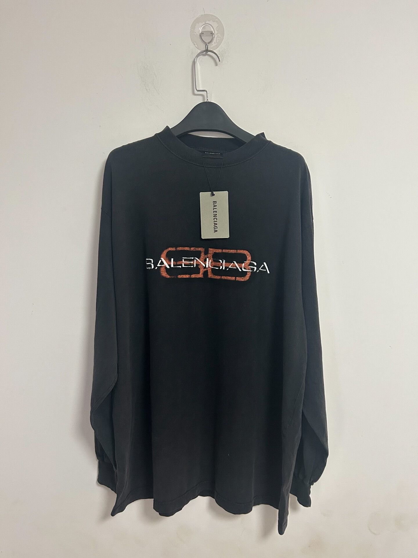 Balenciaga balenciaga long sleeve t-shirt with logo Size US XS / EU 42 / 0 - 1 Thumbnail