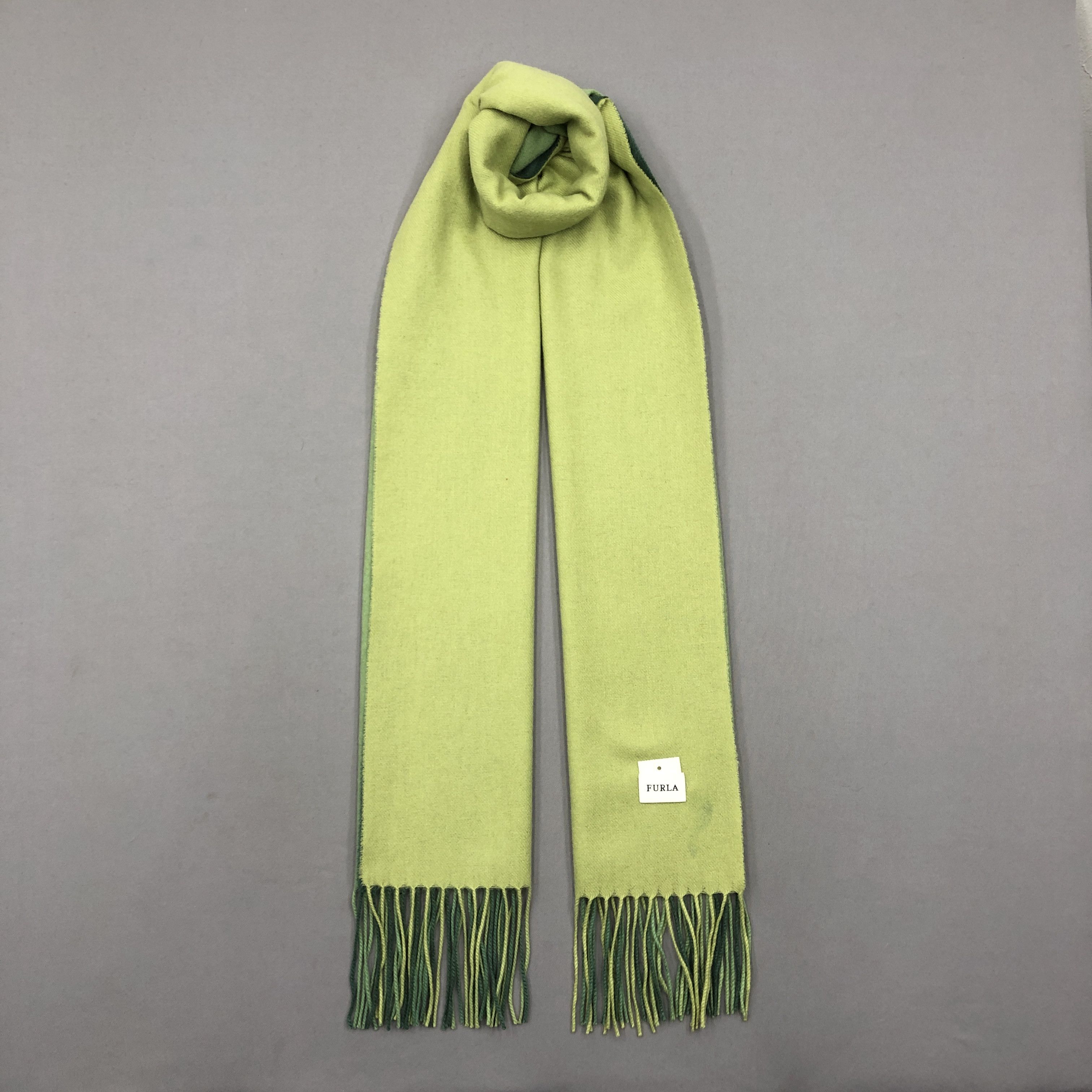Furla Vintage Furla Scarf Fringe Wool Ombree Cashmere Scarves Size ONE SIZE - 1 Thumbnail