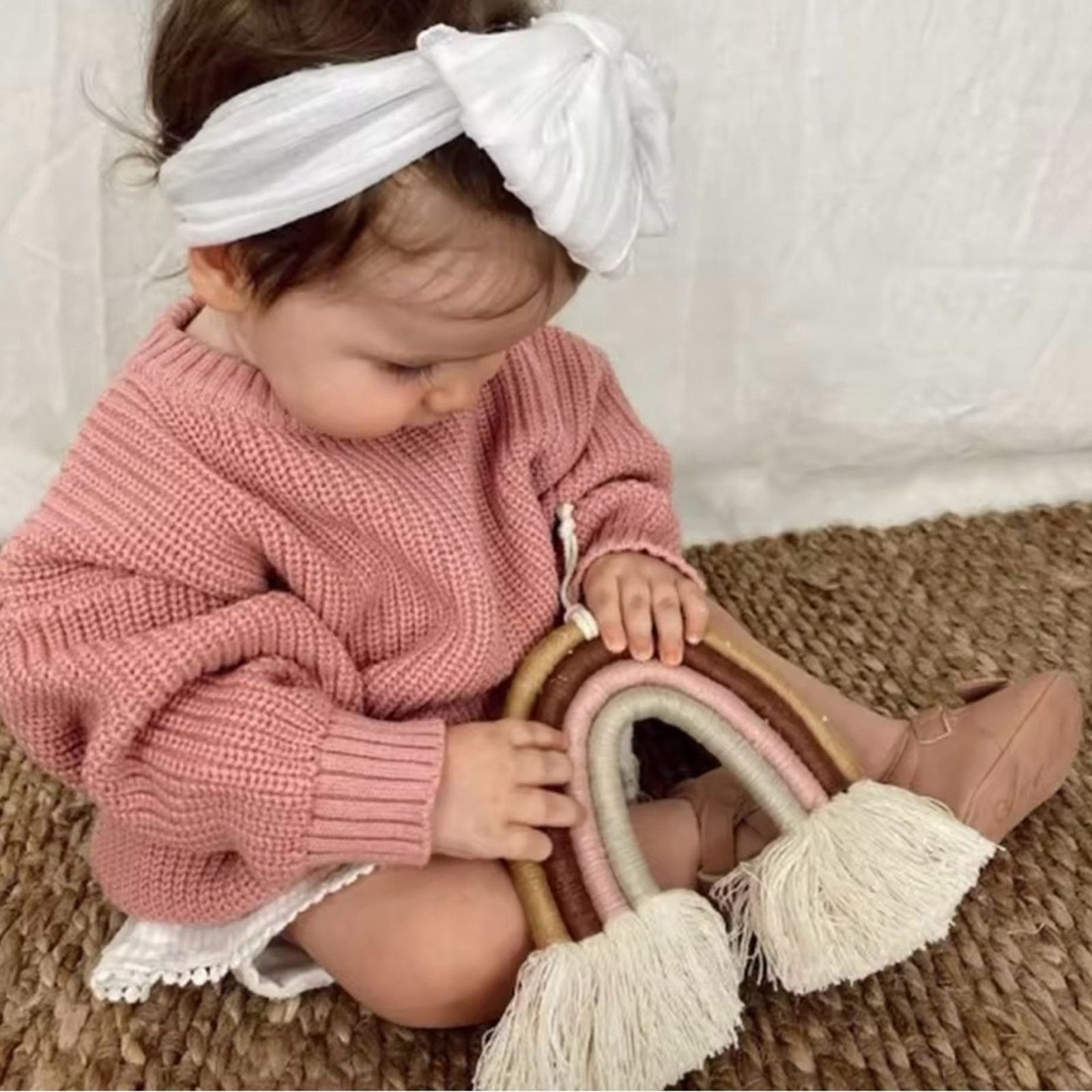 Other Baby Girl Toddler Knit Sweater Cotton Baby Pullover 2T 3T 4T Size ONE SIZE - 1 Thumbnail