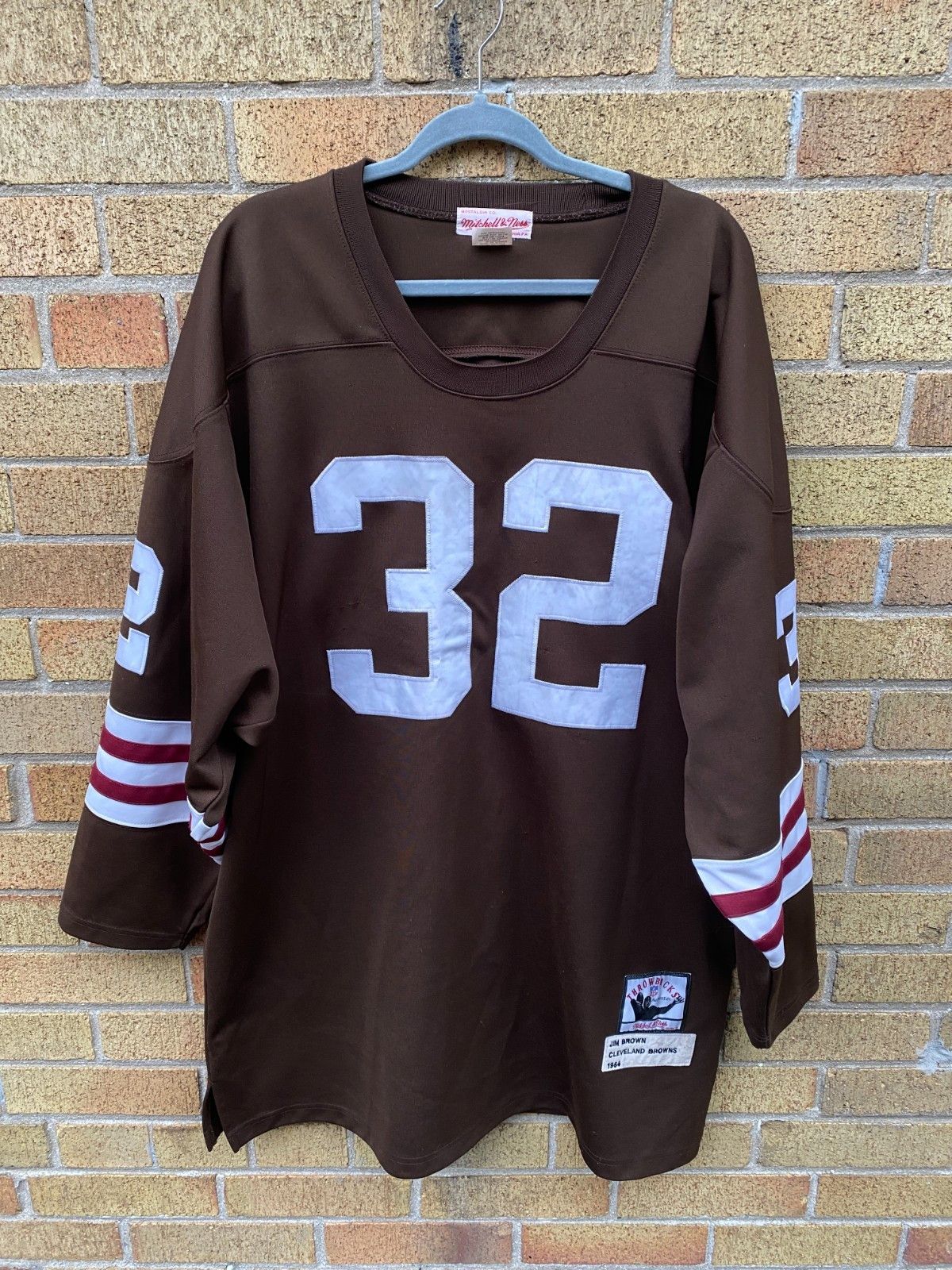 Mitchell & Ness Cleveland Browns Jim Brown Throwback Jersey 1964 Mitchell & Size US XL / EU 56 / 4 - 3 Thumbnail