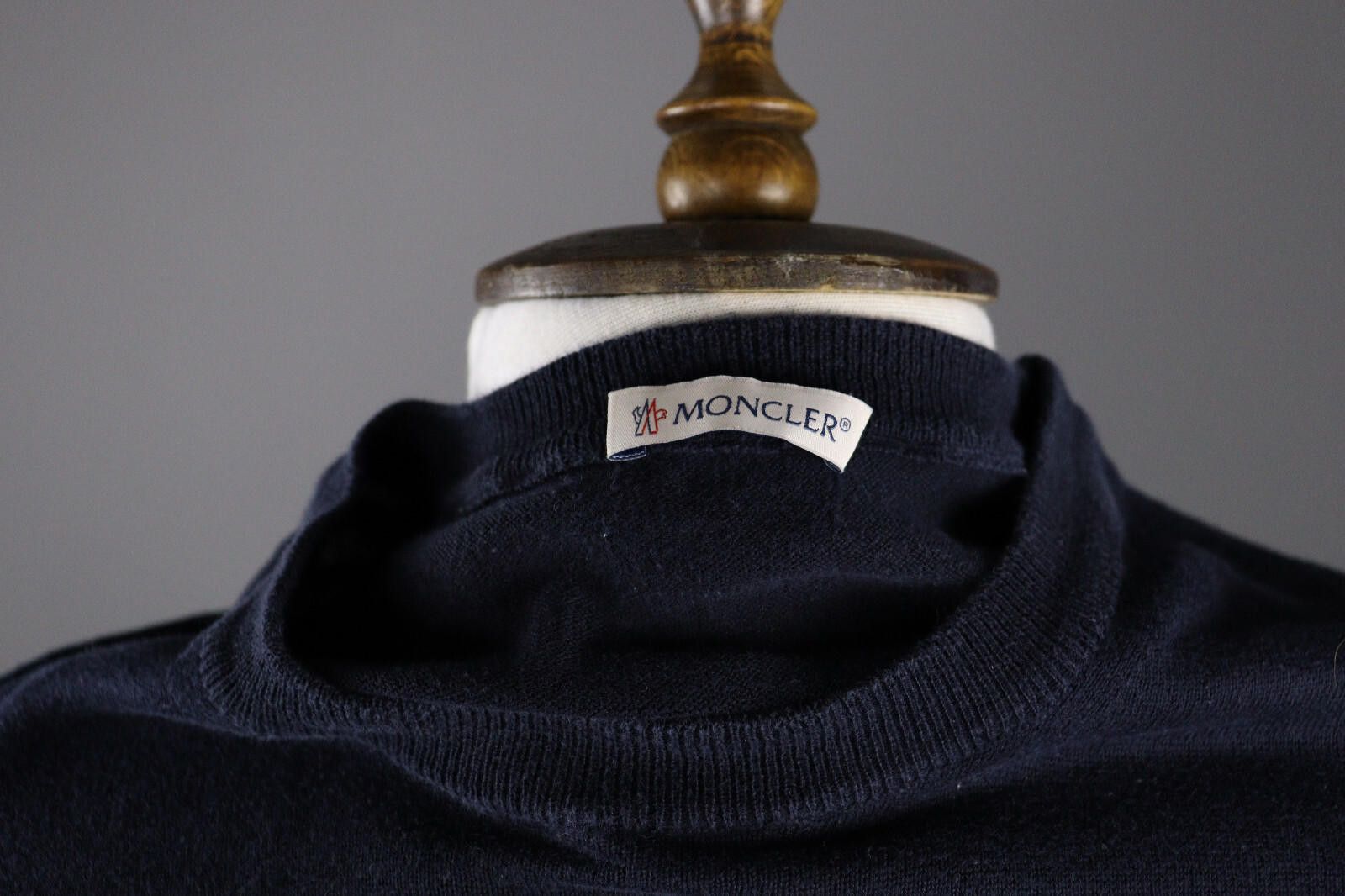 Moncler Moncler Maglia Tricot Girocolo Black Knit Top Sweater Size S Size S / US 4 / IT 40 - 8 Thumbnail