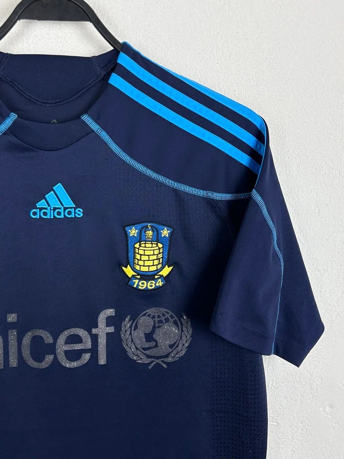 Adidas 00s Vintage Adidas x Borndby IF 2009/10 Away Soccer Jersey Size US L / EU 52-54 / 3 - 2 Thumbnail