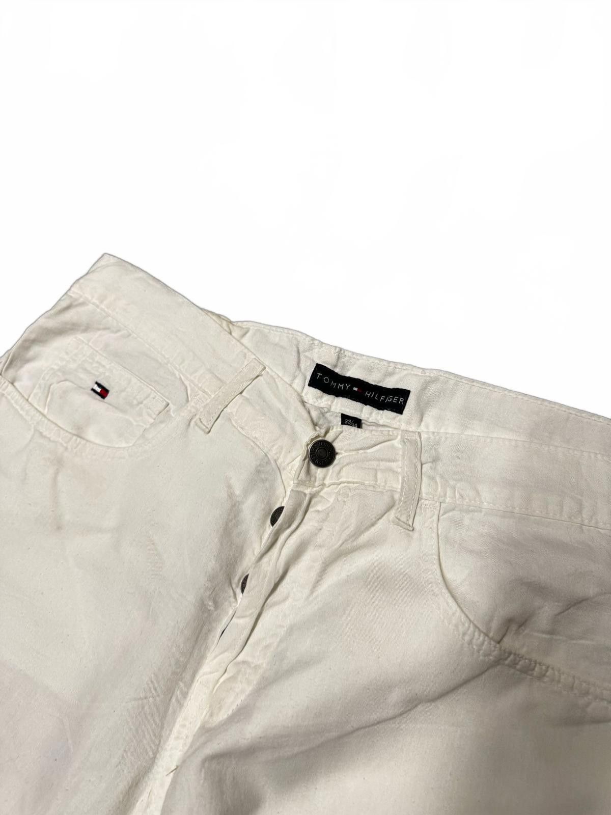 Tommy Hilfiger Tommy Hilfiger White Trousers Size US 33 - 4 Thumbnail