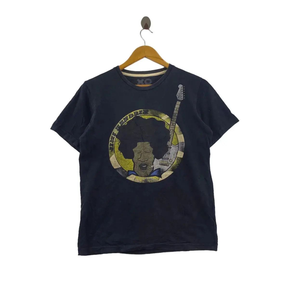 Jimi Hendrix JIMI HENDRIX HOMAGE Cartoon Rock & Roll Legend Tee Shirt Top Size S / US 4 / IT 40 - 1 Thumbnail