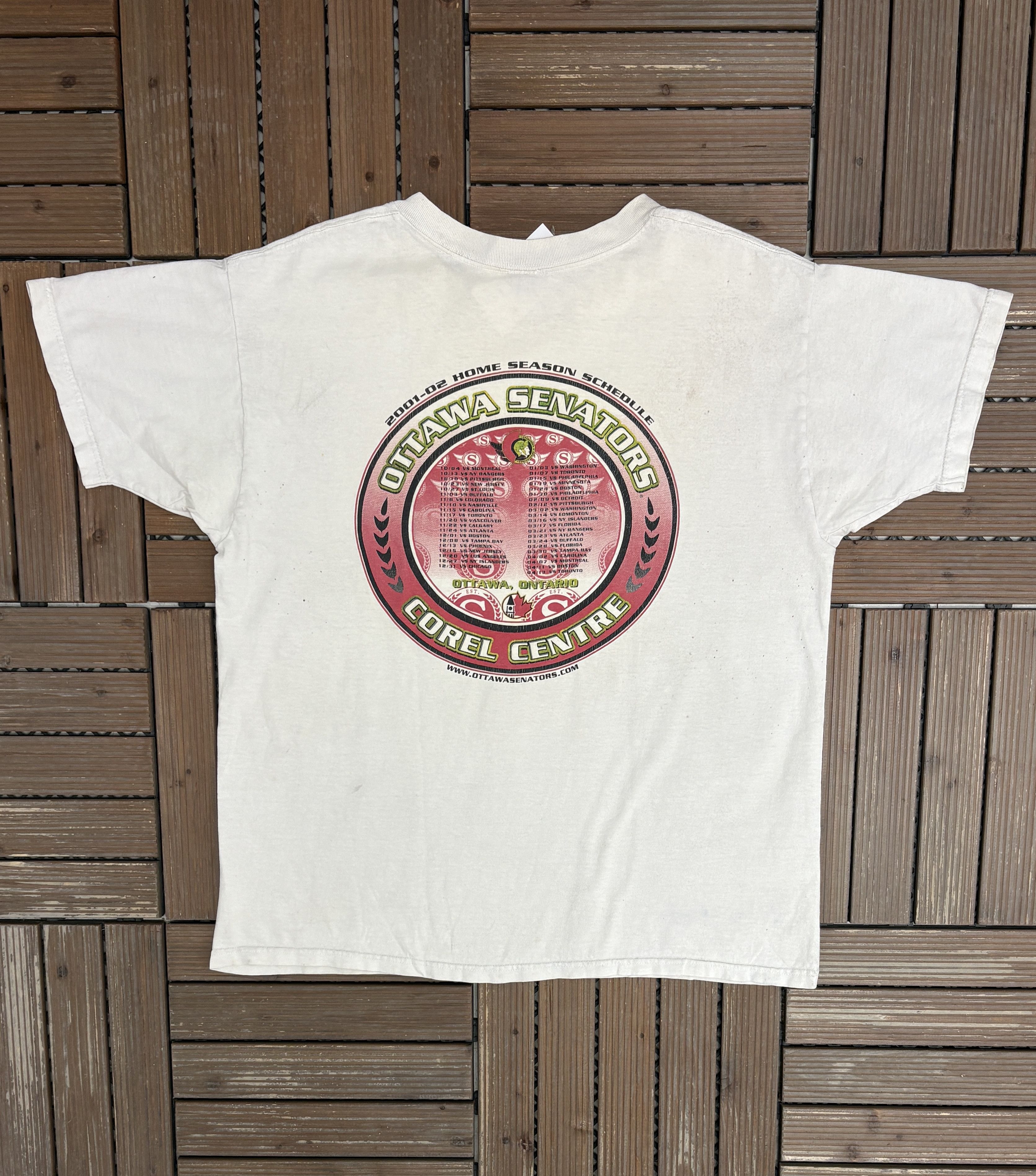 Vintage Ottawa Senators 10th Anniversary Season Vintage T-Shirt Tee Size US L / EU 52-54 / 3 - 4 Thumbnail