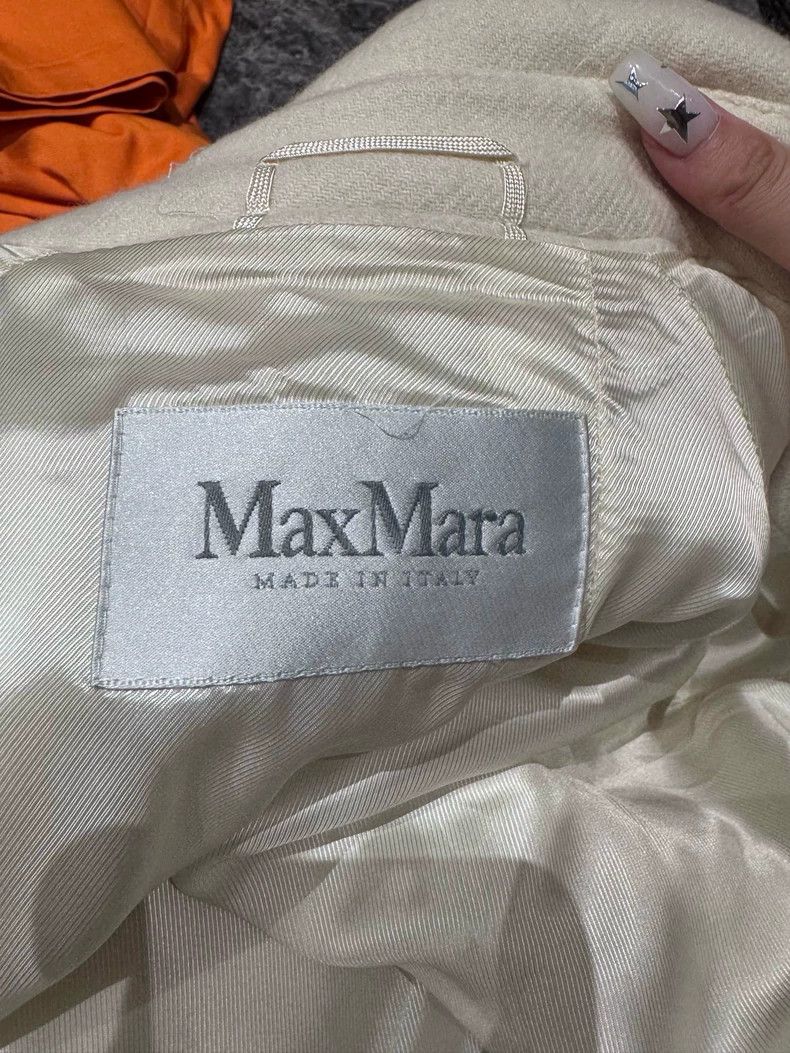 Max Mara Max Mara White Cashmere Size L / US 10 / IT 46 - 4 Thumbnail