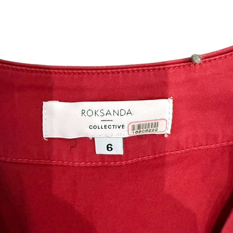 ROKSANDA Roksanda x RTR Two-Tone Midi Dress in Red/Orange, Size US 6 Size M / US 6-8 / IT 42-44 - 6 Thumbnail