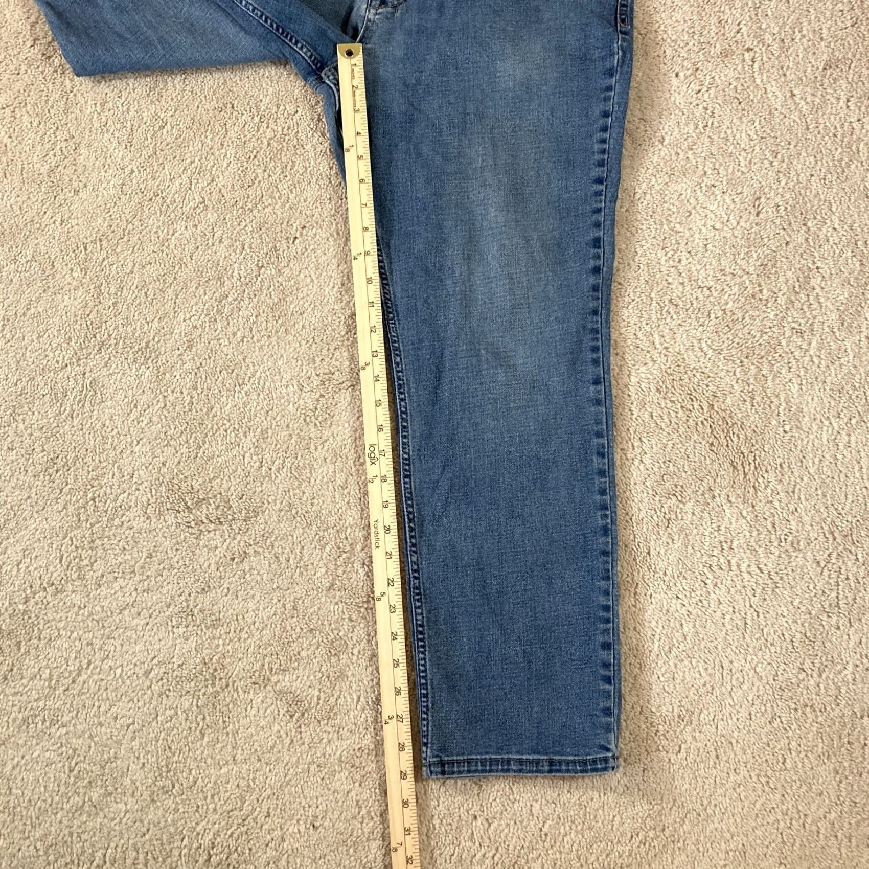 Buffalo David Bitton Buffalo David Bitton Jackson X Jeans Mens Size 36x29 Straight Denim Cotton Blend Mid Rise Regular Fit with Pockets Blue Denim Shirt? Size US 36 / EU 52 - 3 Thumbnail