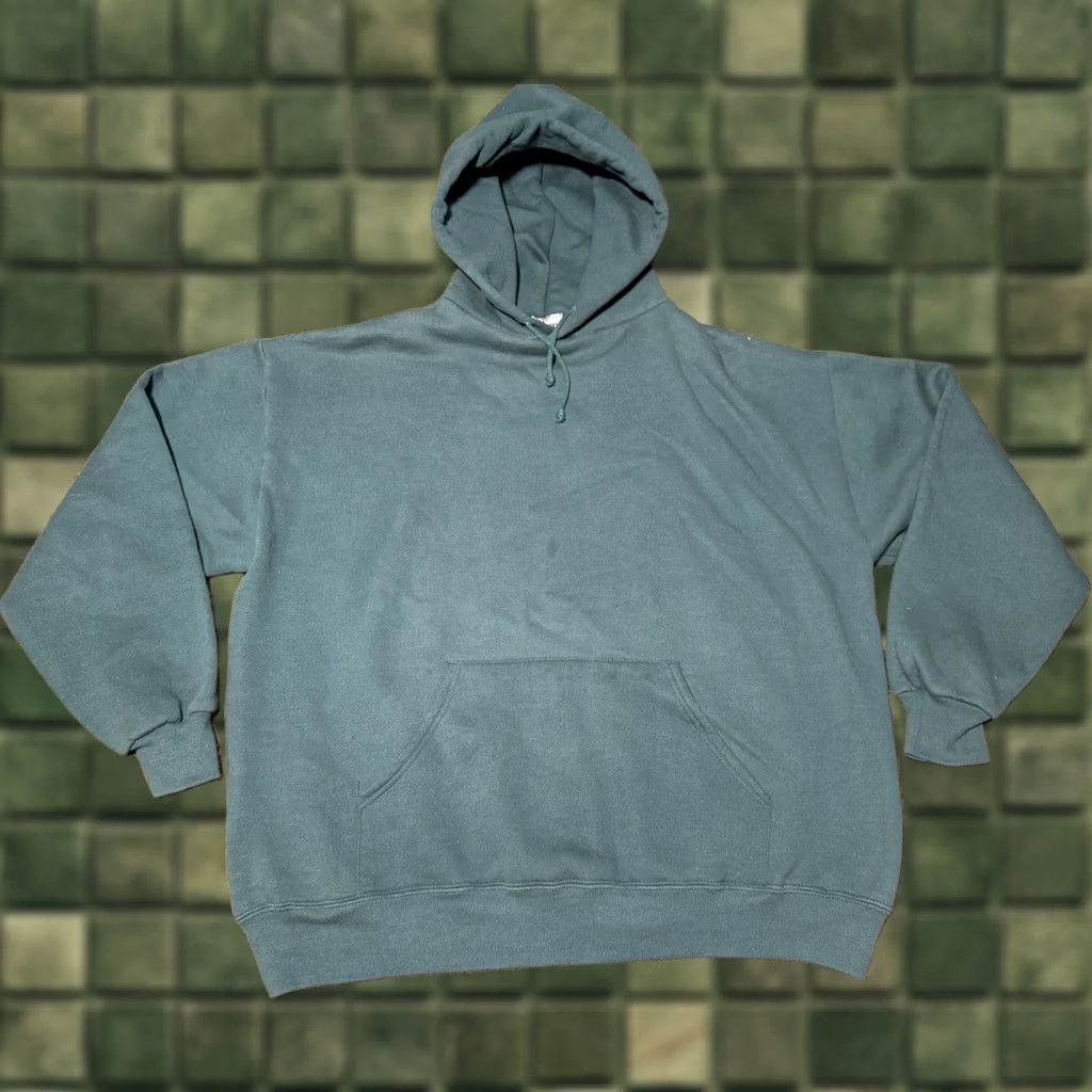 Jerzees VINTAGE Jerzees Hoodie 90s Super Sweats Mens XL Made In USA Eagles Green Size US XL / EU 56 / 4 - 1 Thumbnail