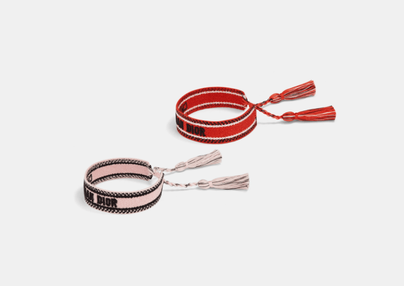 Dior o1w1db10126 B0961A Size : OS / Bracelet Set in Pink/Red Size ONE SIZE - 1 Thumbnail