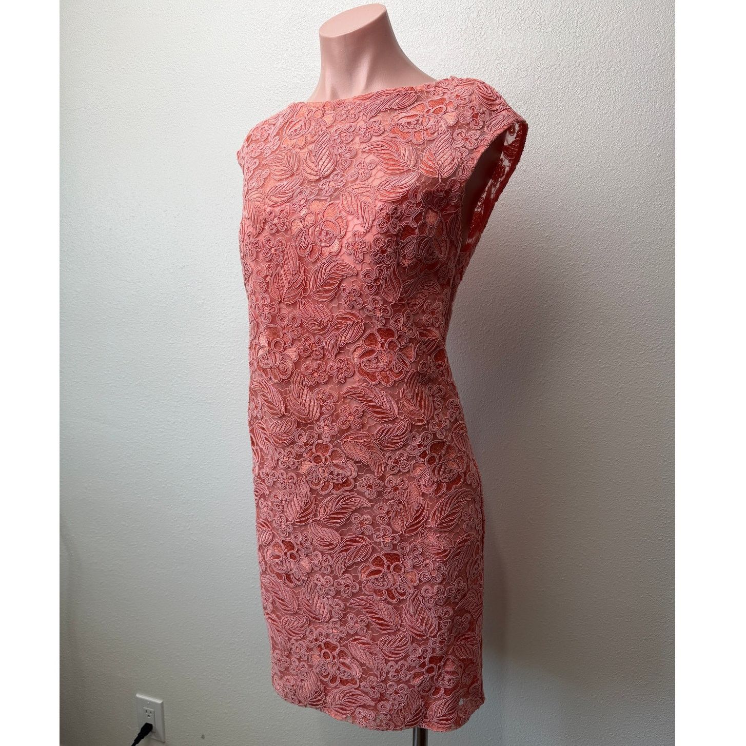 Other Sue Wong Nocturne Peach Embroidered Dress Women 16 Size XXL / US 16-18 / IT 52-54 - 2 Thumbnail