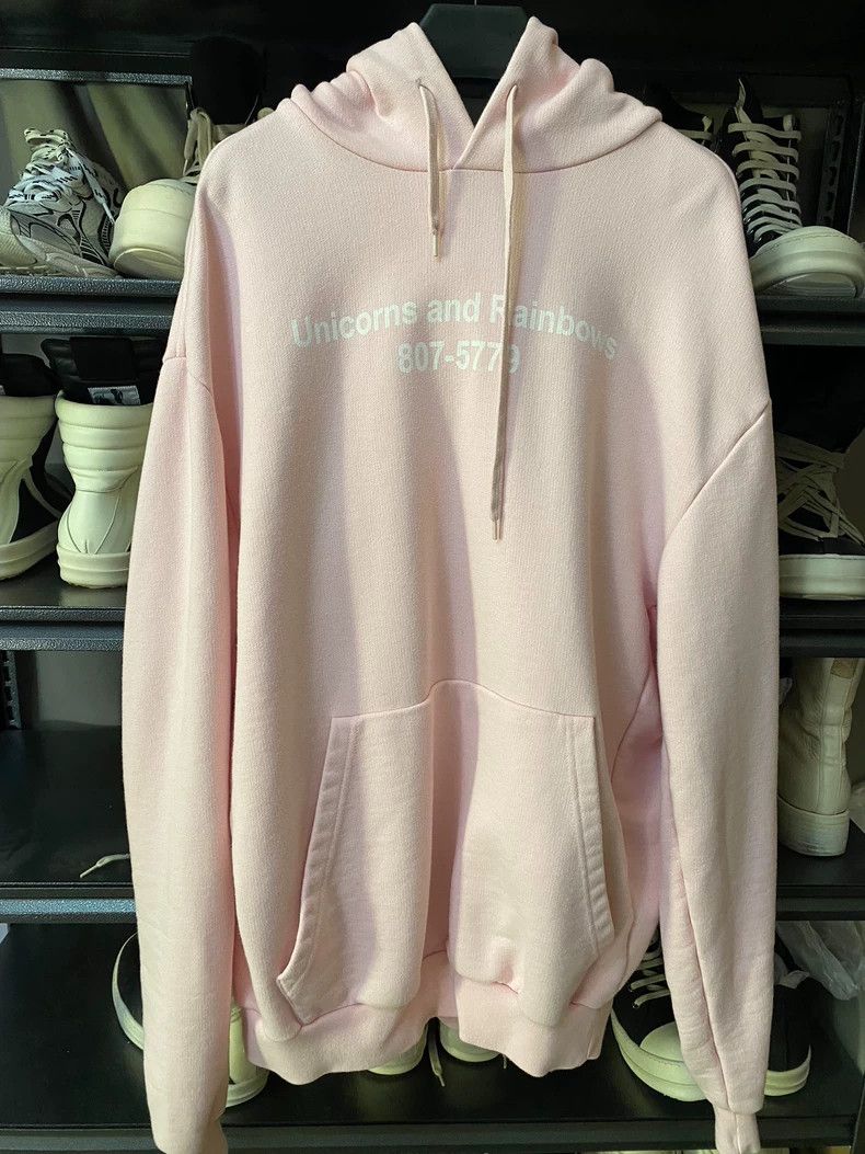 Vetements Pink Unicorn Hoodie-yf