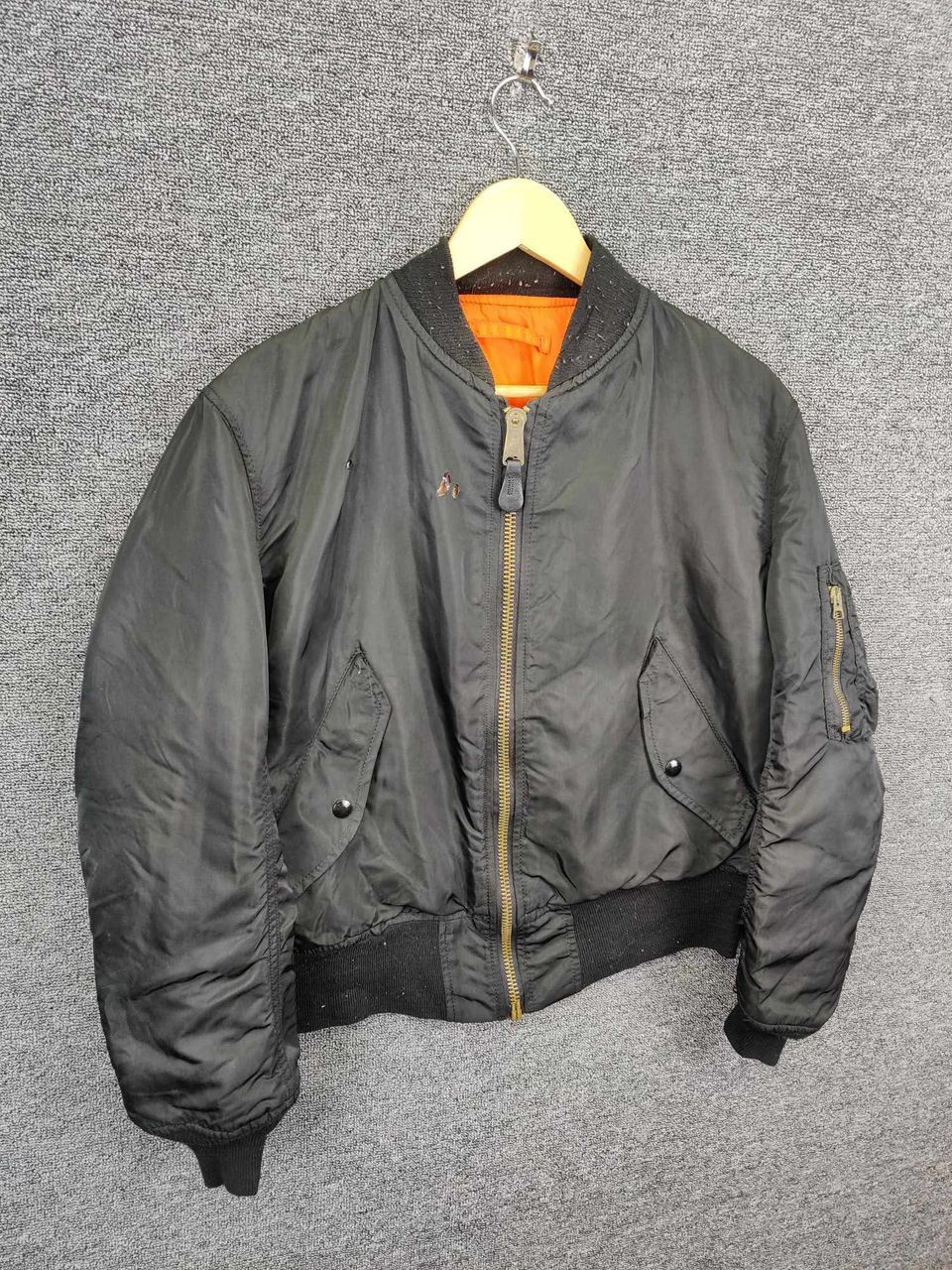 Alpha Industries Vintage Alpha Industries MA-1 Flight Bomber Jacket Size US S / EU 44-46 / 1 - 5 Thumbnail