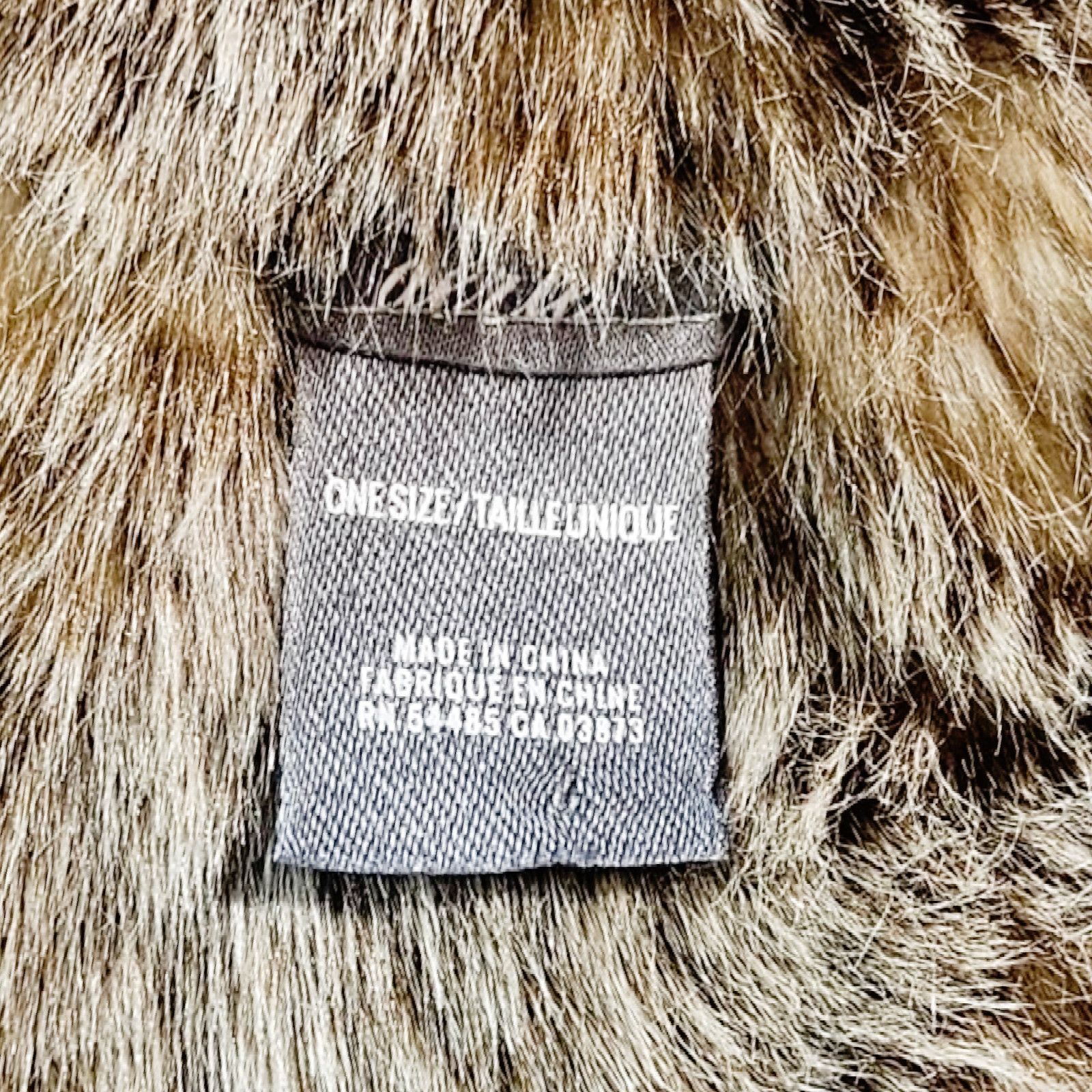 American Eagle Outfitters EUC VTG American Eagle Aerie Knit Faux Fur Infinity Scarf Size ONE SIZE - 4 Thumbnail