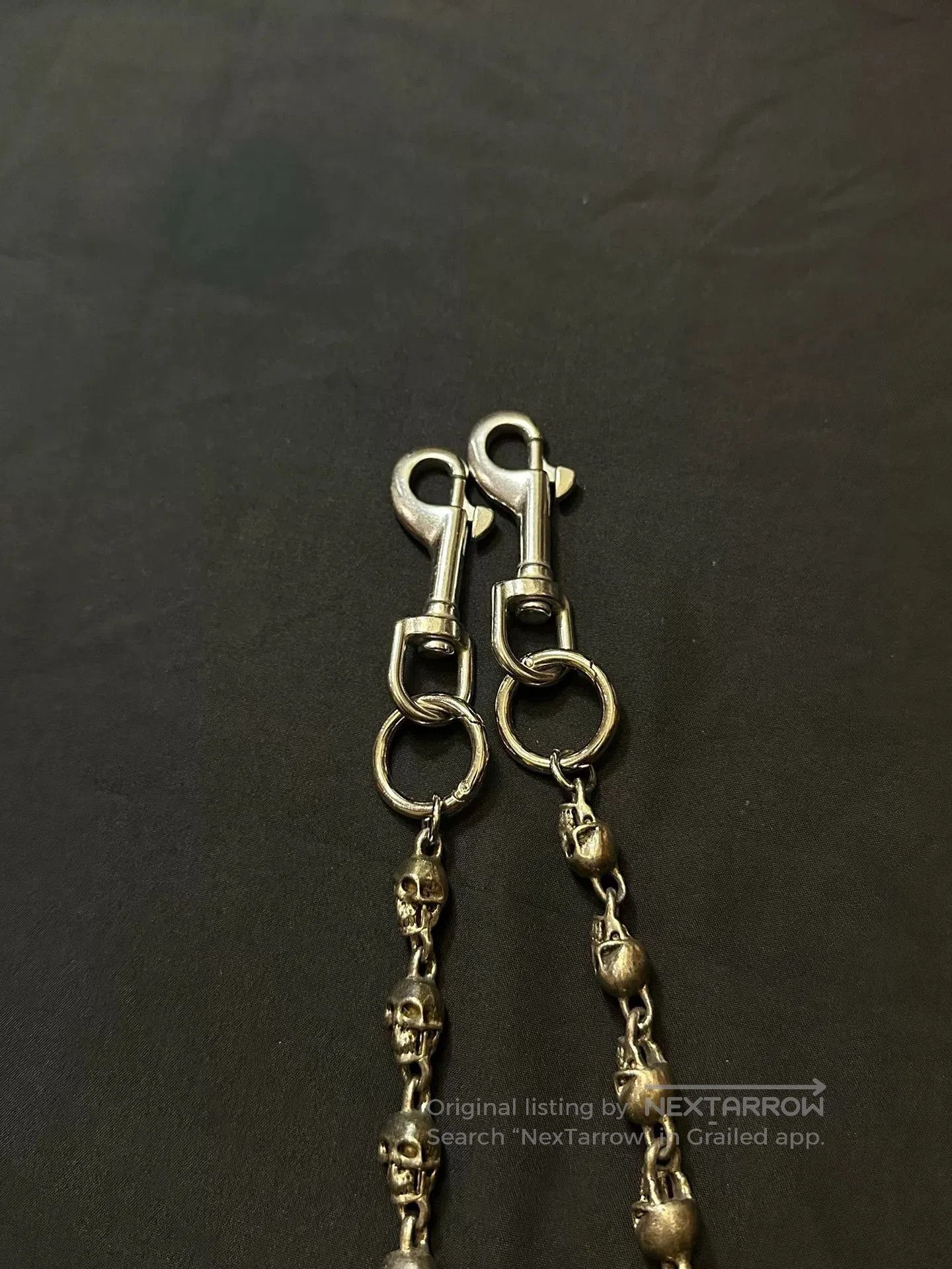 Vintage vintage skull chain key wallet belt. Size ONE SIZE - 7 Thumbnail