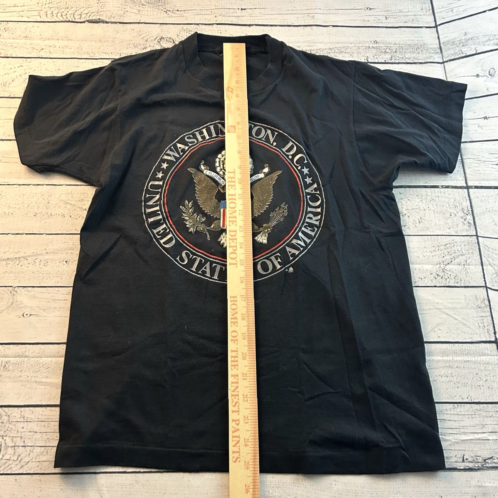 Vintage VINTAGE Screen Stars Shirt Washington DC Short Sleeve T Shirt Men’s M Black Stars Size US M / EU 48-50 / 2 - 2 Thumbnail