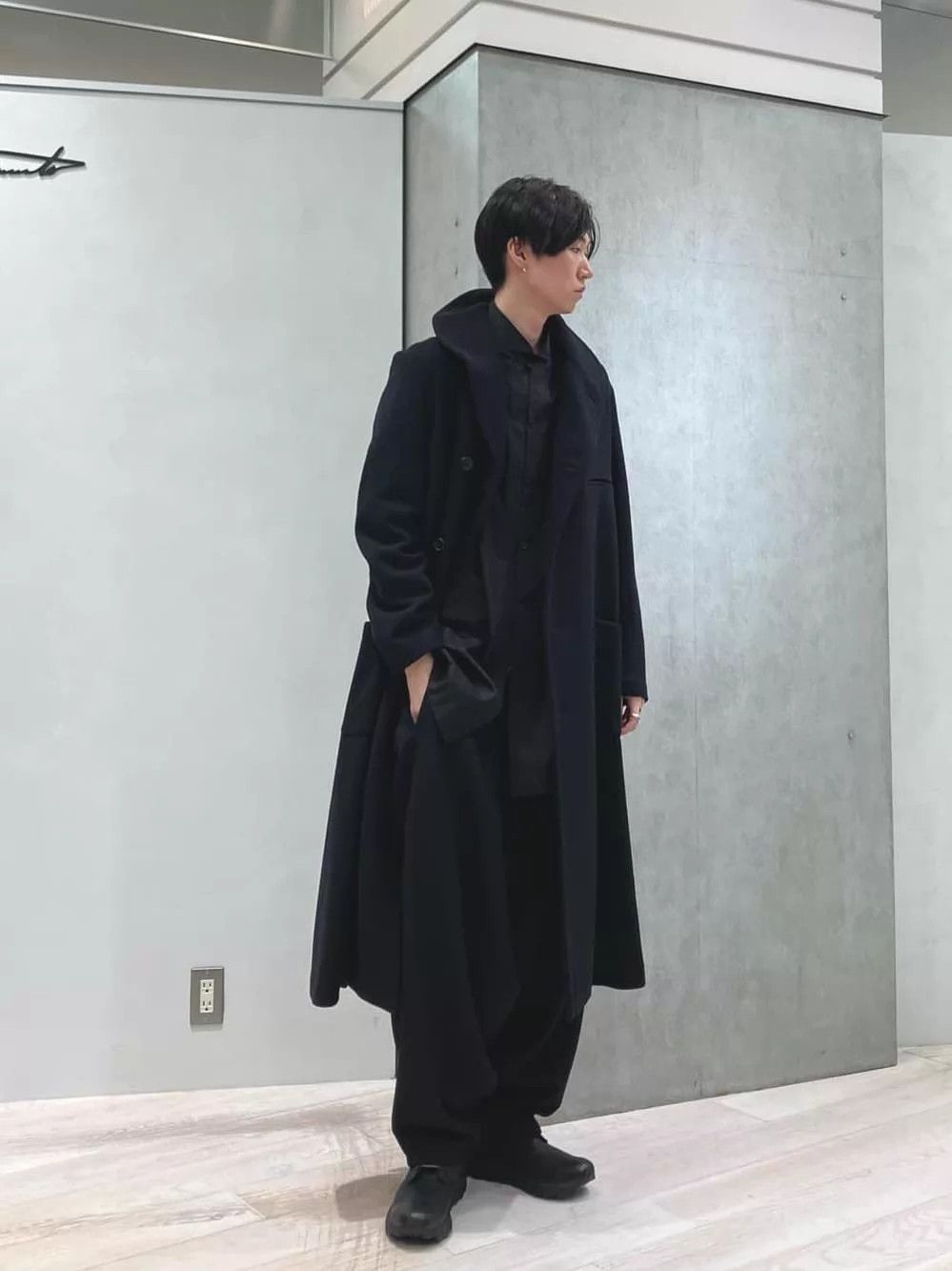 Yohji Yamamoto Yohji Yamamoto 23AW Stand Collar Waist-Tie Coat 1 Size US S / EU 44-46 / 1 - 2 Thumbnail