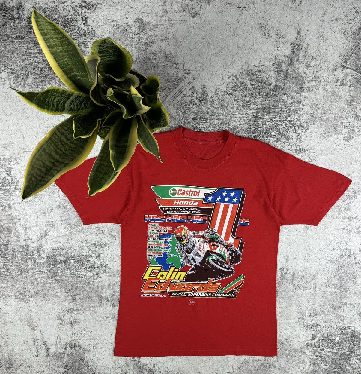 Other Colin Edwards Honda Bike 2001 HRC Formula 1 T Shirt Tee Size US M / EU 48-50 / 2 - 1 Thumbnail