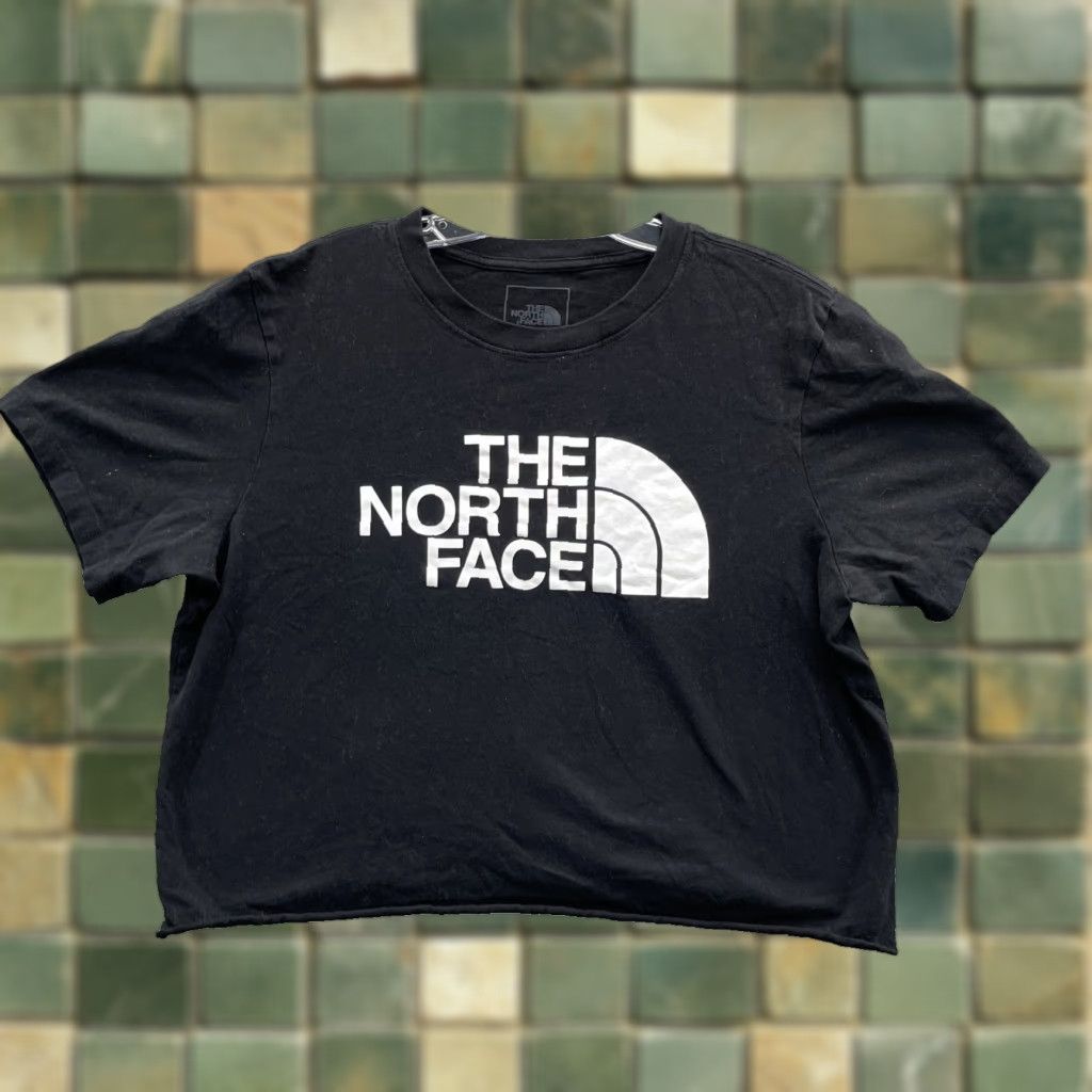 The North Face The North Face Tee Women Large Cropped Boxy Minimalist Gorpcore Sport Basic Outdoor Shirt Womens Black Cropped 90s Urban Outdoor Logo Shirt Size L / US 10 / IT 46 - 1 Thumbnail