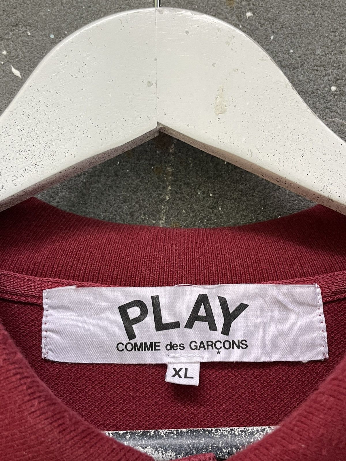 Comme des Garcons PLAY Play Comme Des Garçons Polo T-Shirt Red Size US XL / EU 56 / 4 - 10 Thumbnail