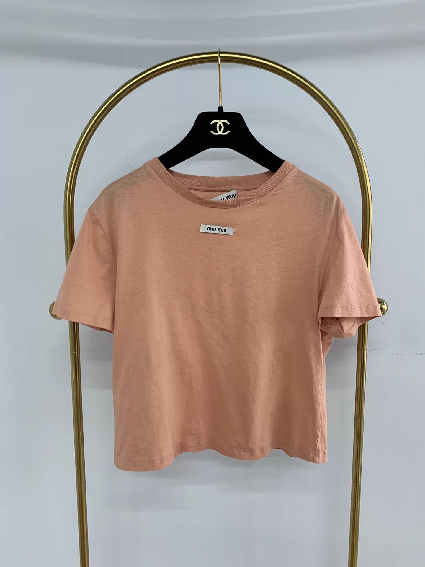 Miu Miu MIU MIU Pink Short-Sleeve Tee M New Size M / US 6-8 / IT 42-44 - 1 Thumbnail