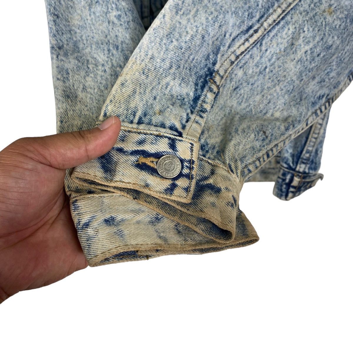 Big John Vintage Big John Acid Wash Blue Denim Jacket Size US M / EU 48-50 / 2 - 10 Thumbnail