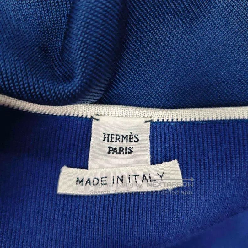 Hermes Hermes Blue Knit Zip-Up Jacket Size XS / US 0-2 / IT 36-38 - 5 Thumbnail
