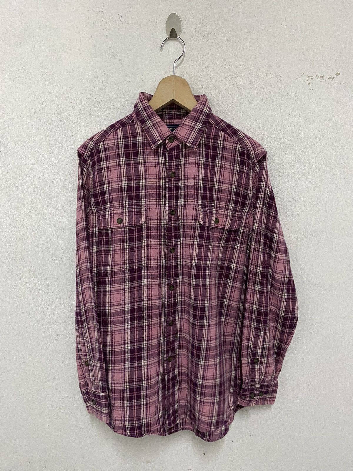 Japanese Brand × Uniqlo Japanese Brand Plaid Tartan Flannel Shirt Size US M / EU 48-50 / 2 - 2 Thumbnail