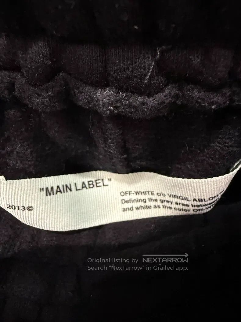 Off-White off-white size M Arrow Print Fleece Lined Black Sweatpants Size US 27 - 4 Thumbnail