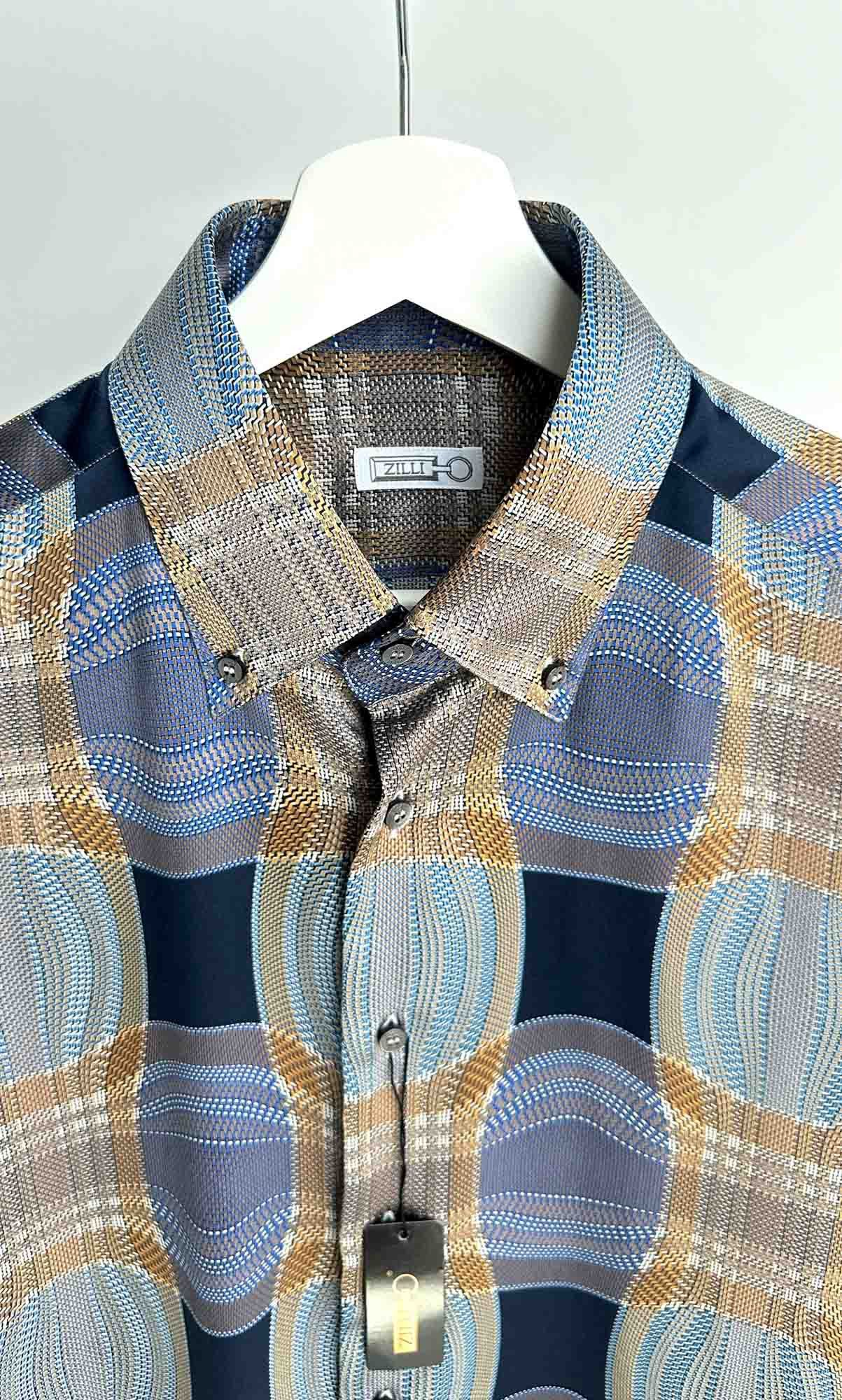 Zilli Men's silk shirt ZILLI Size US L / EU 52-54 / 3 - 4 Thumbnail