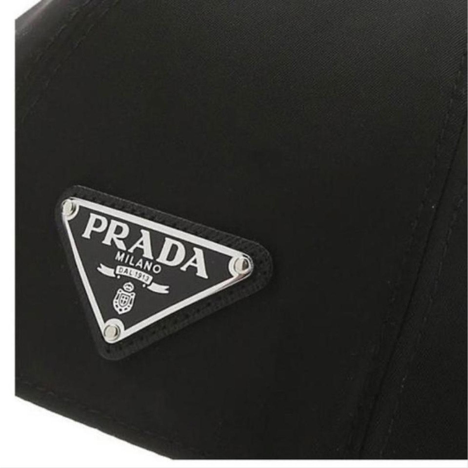 Prada logo appliqued baseball hat cap L Size ONE SIZE - 2 Thumbnail