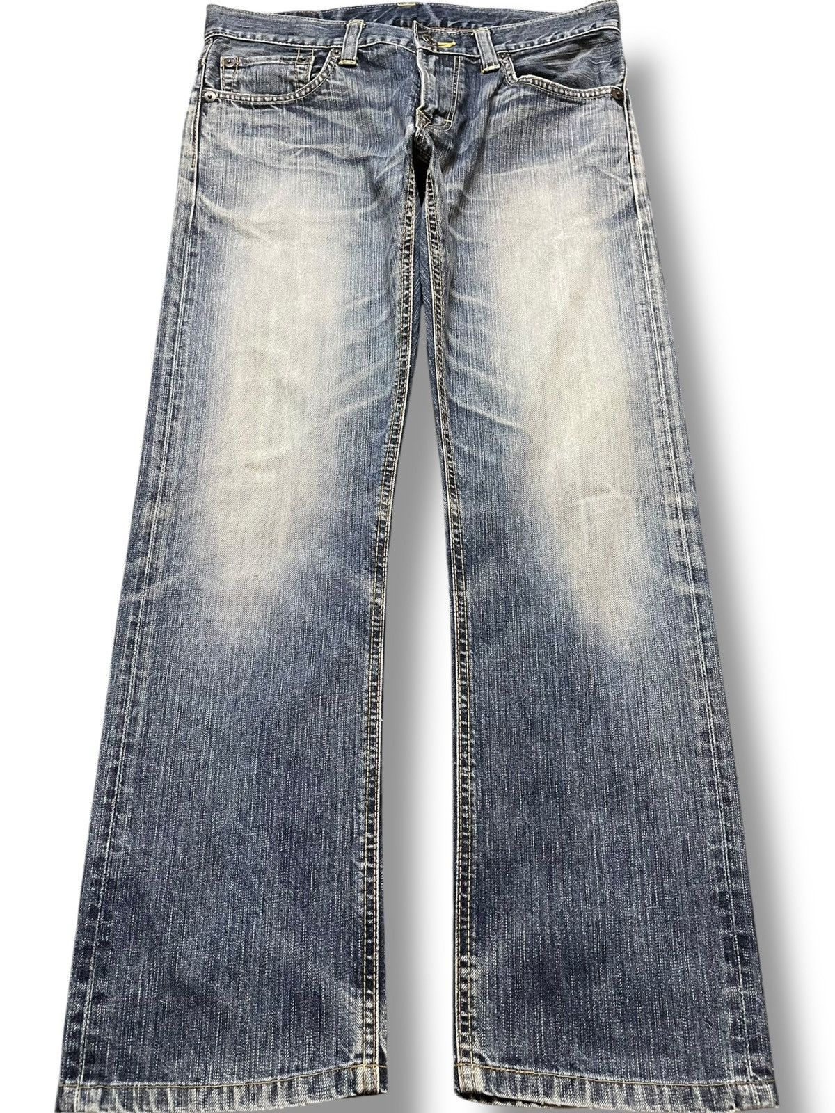 Edwin Vintage Edwin 502 Faded Grunge Denim Size US 33 - 1 Thumbnail