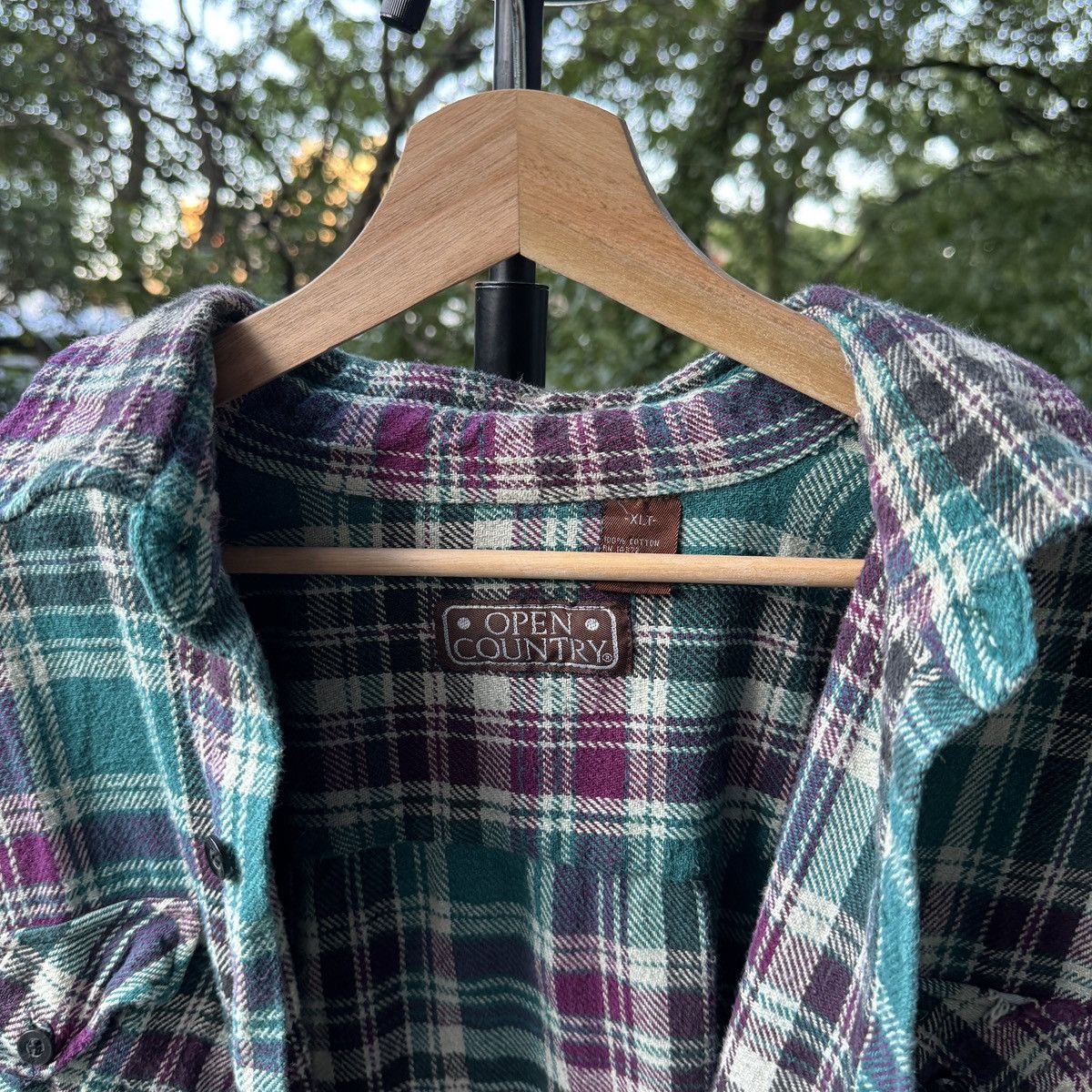 Vintage Thrashed Faded Distressed Flannel Shirt ERD Grunge Chrome Size US XL / EU 56 / 4 - 5 Thumbnail