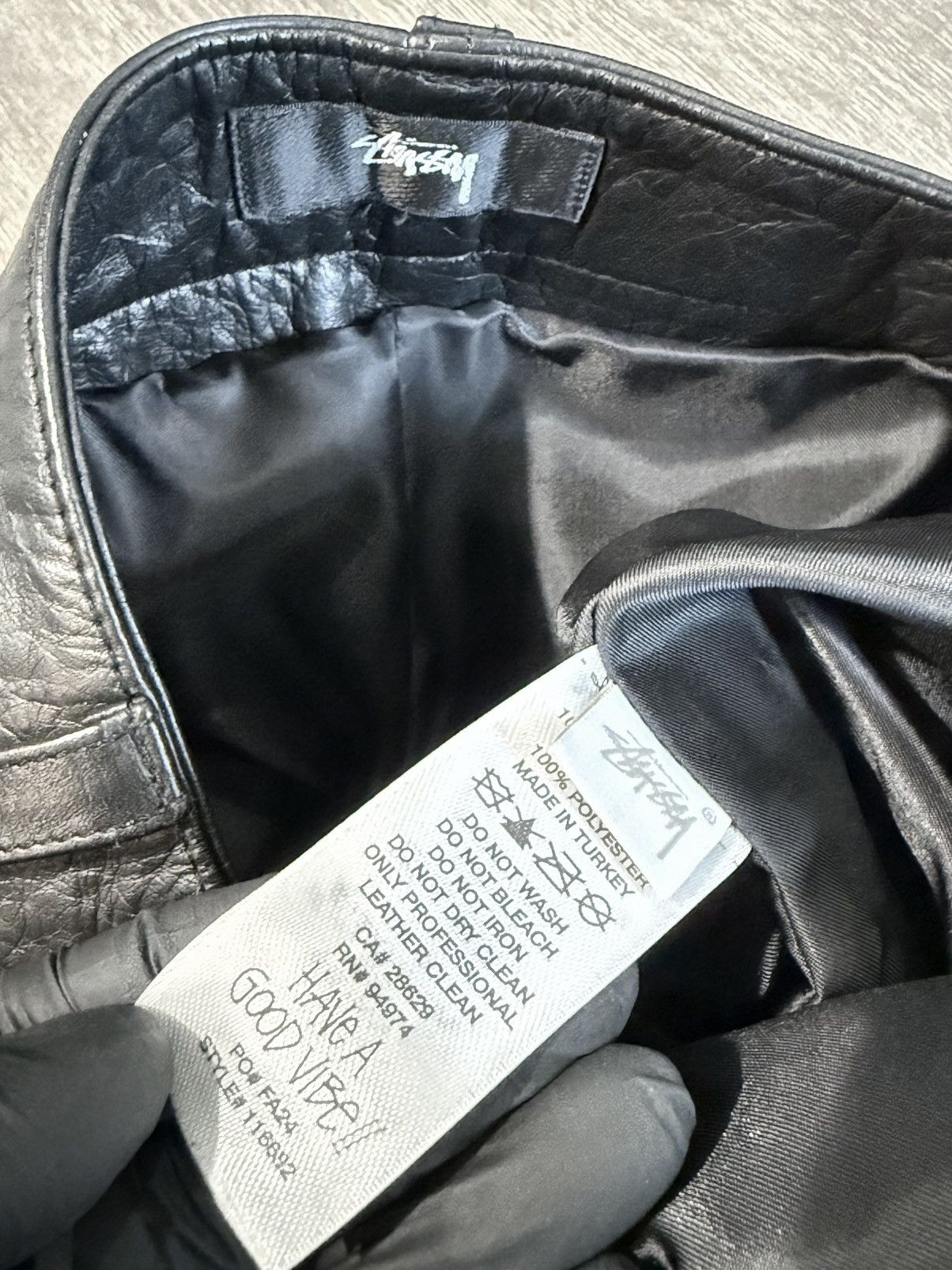 Stussy SS24 Stussy Military Cargo Leather Pants Size US 32 / EU 48 - 11 Thumbnail