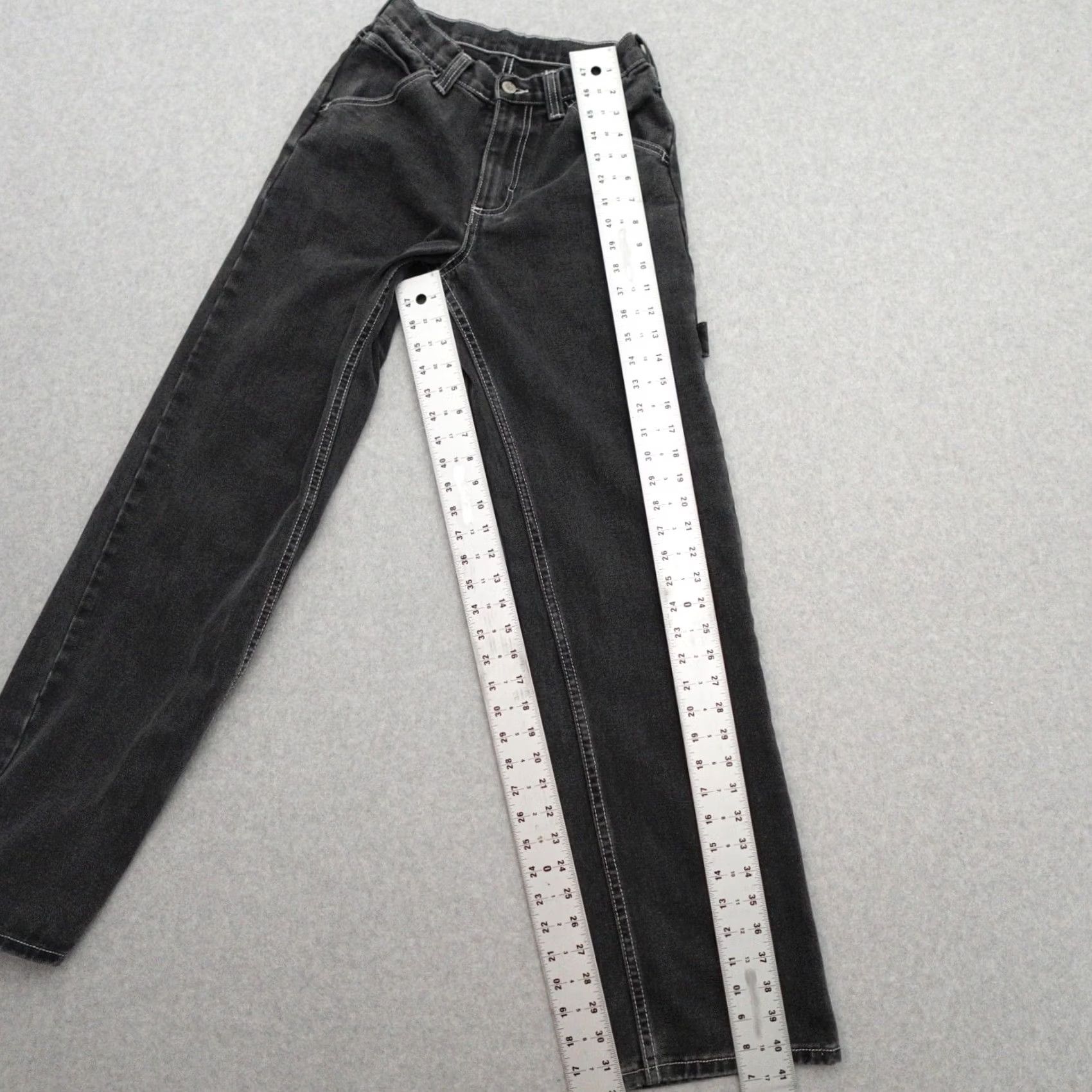 Vintage J. GALT Jeans Womens Size Small Carpenter High-Rise Pants Cinch Waist 24x32 - Pre-Owned Size 28" / US 6 / IT 42 - 5 Thumbnail