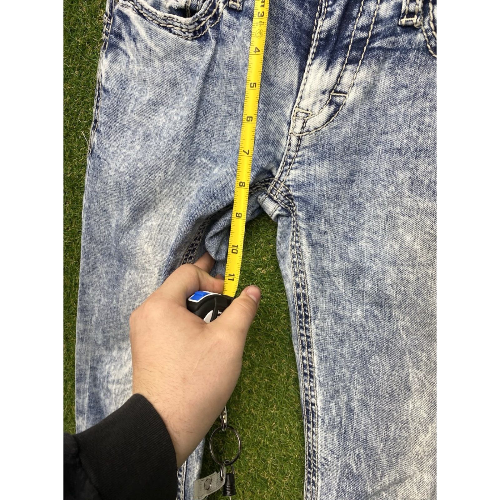 Vintage Vintage Buckle BKE Jeans Mens 26L Aiden Straight Leg Mid Rise Distressed Light Wash Denim 3D Y2K band hip hop rock retro 2000s USA Logo Mens Jeans Size US 26 / EU 42 - 7 Thumbnail
