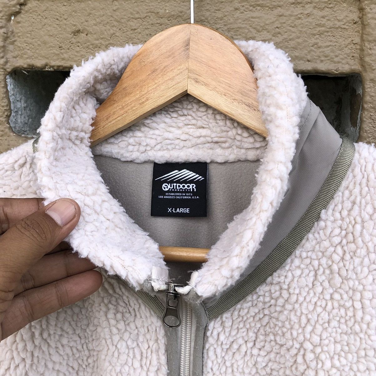Japanese Brand Outdoor Products Sherpa Fleece Arrak Outdoor Jacket Size US XL / EU 56 / 4 - 13 Thumbnail